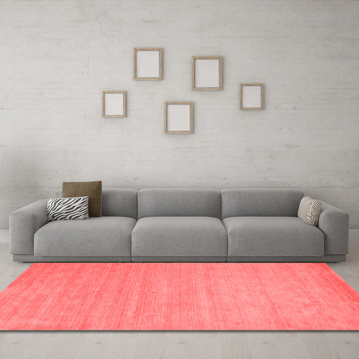 Modern Red Washable Rugs