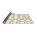 Thickness of Contemporary Blonde Beige Trellis Rug, con630