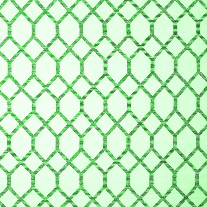 Square Machine Washable Terrilis Emerald Green Contemporary Area Rugs, wshcon630emgrn