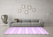 Machine Washable Terrilis Purple Contemporary Area Rugs in a Living Room, wshcon630pur