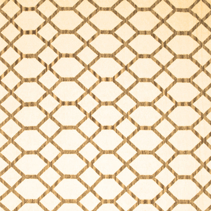 Square Machine Washable Terrilis Brown Contemporary Rug, wshcon630brn