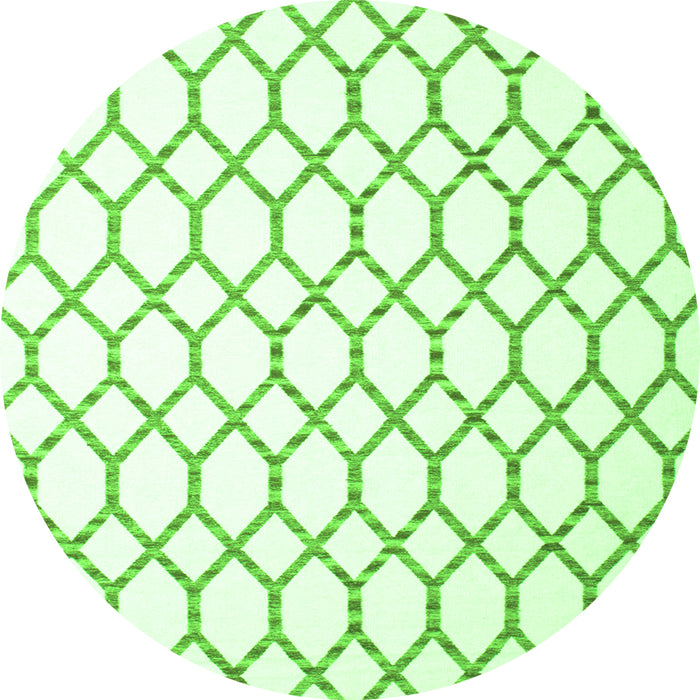 Square Terrilis Green Contemporary Rug, con630grn