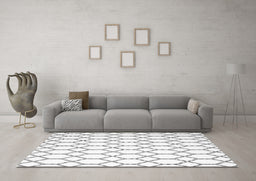 Machine Washable Terrilis Gray Contemporary Rug in a Living Room,, wshcon630gry