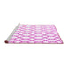 Sideview of Machine Washable Terrilis Pink Contemporary Rug, wshcon630pnk
