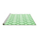 Sideview of Machine Washable Terrilis Emerald Green Contemporary Area Rugs, wshcon630emgrn