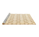 Sideview of Machine Washable Terrilis Brown Contemporary Rug, wshcon630brn