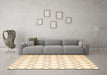 Machine Washable Terrilis Brown Contemporary Rug in a Living Room,, wshcon630brn