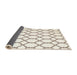 Thickness of Contemporary Tan Brown Trellis Rug, con631