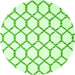 Square Terrilis Green Contemporary Rug, con631grn