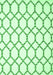 Machine Washable Terrilis Emerald Green Contemporary Area Rugs, wshcon631emgrn