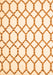 Serging Thickness of Machine Washable Terrilis Orange Contemporary Area Rugs, wshcon631org