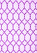 Machine Washable Terrilis Purple Contemporary Area Rugs, wshcon631pur