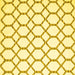 Square Machine Washable Terrilis Yellow Contemporary Rug, wshcon631yw