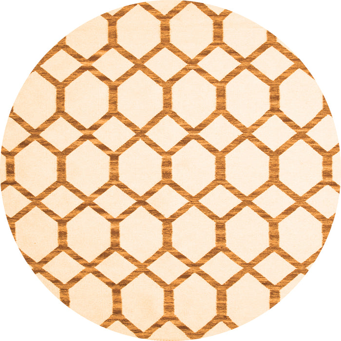 Machine Washable Terrilis Orange Contemporary Area Rugs, wshcon631org