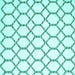 Square Terrilis Turquoise Contemporary Rug, con631turq