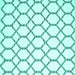 Square Machine Washable Terrilis Turquoise Contemporary Area Rugs, wshcon631turq
