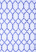 Machine Washable Terrilis Blue Contemporary Rug, wshcon631blu