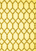 Machine Washable Terrilis Yellow Contemporary Rug, wshcon631yw