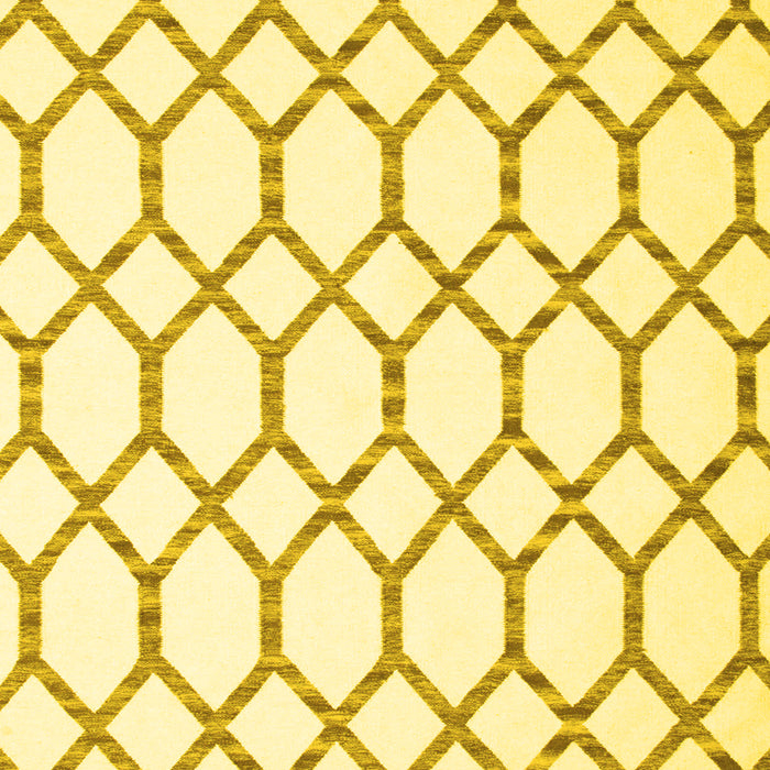 Machine Washable Terrilis Yellow Contemporary Rug, wshcon631yw