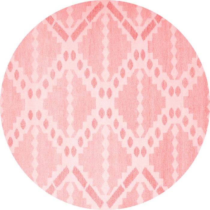 Machine Washable Abstract Red Contemporary Rug, wshcon632red