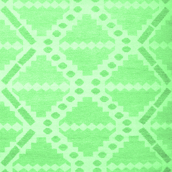 Machine Washable Abstract Emerald Green Contemporary Area Rugs, wshcon632emgrn