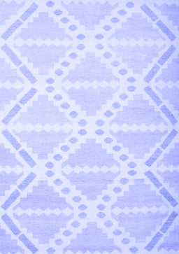Abstract Blue Contemporary Rug, con632blu