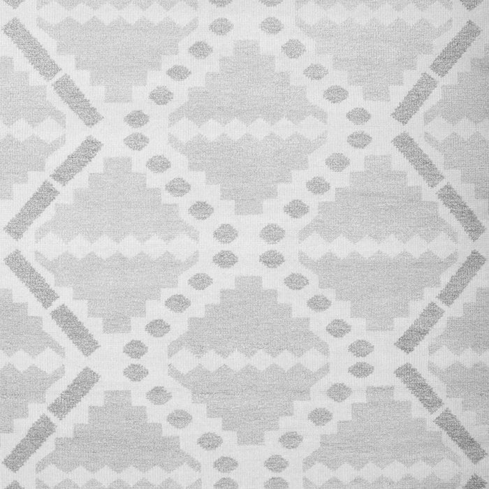 Serging Thickness of Machine Washable Abstract Gray Contemporary Rug, wshcon632gry