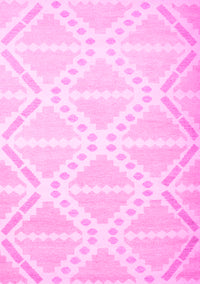 Abstract Pink Contemporary Rug, con632pnk