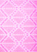 Abstract Pink Contemporary Rug, con632pnk