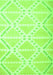 Abstract Green Contemporary Rug, con632grn