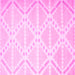 Square Abstract Pink Contemporary Rug, con632pnk