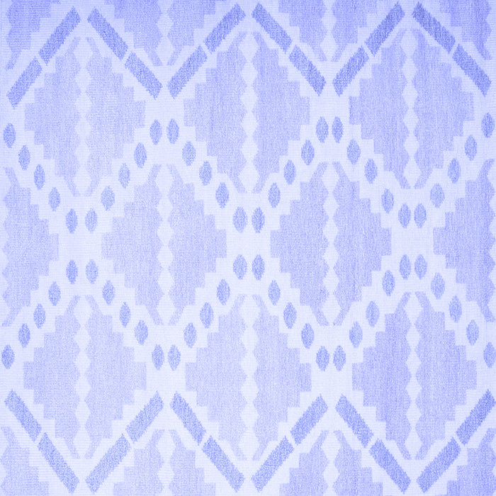 Square Abstract Blue Contemporary Rug, con632blu