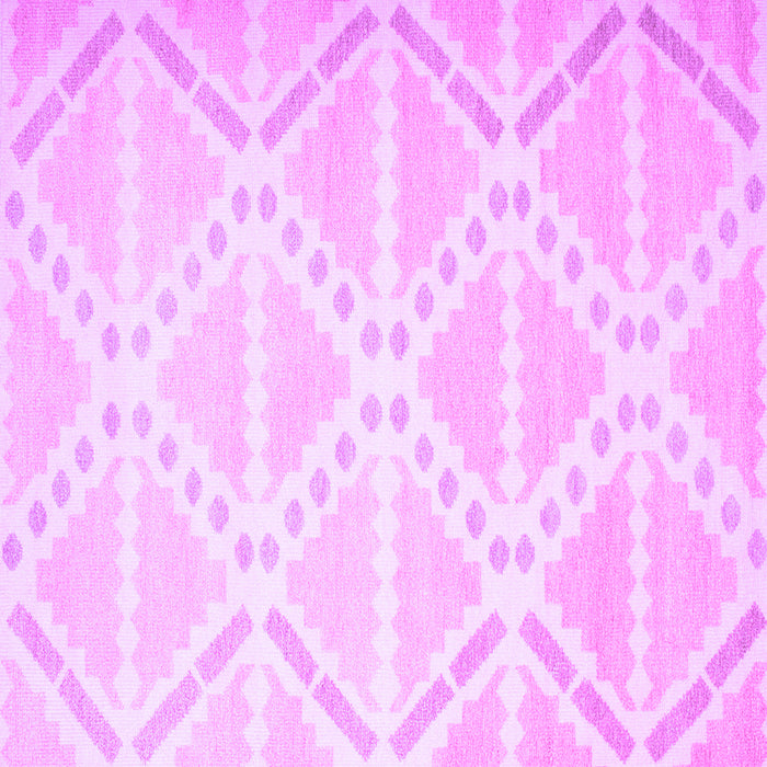 Square Machine Washable Abstract Purple Contemporary Area Rugs, wshcon632pur