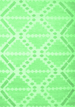 Abstract Emerald Green Contemporary Rug, con632emgrn