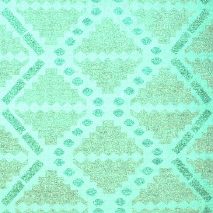 Abstract Turquoise Contemporary Rug, con632turq