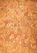 Serging Thickness of Machine Washable Southwestern Orange Country Area Rugs, wshcon633org