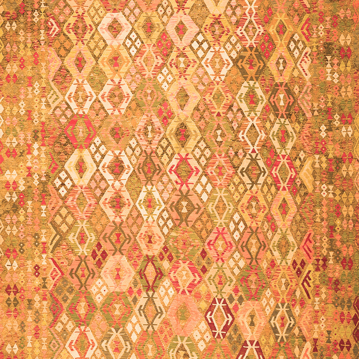 Serging Thickness of Machine Washable Southwestern Orange Country Area Rugs, wshcon633org