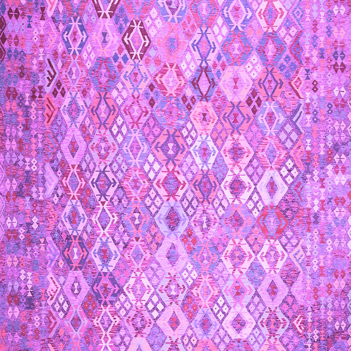 Machine Washable Southwestern Purple Country Area Rugs, wshcon633pur