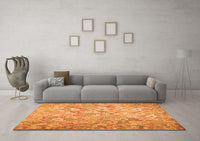 Machine Washable Southwestern Orange Country Rug, wshcon633org