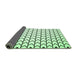 Sideview of Solid Emerald Green Modern Rug, con634emgrn