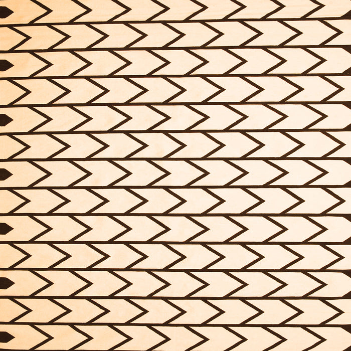 Serging Thickness of Solid Orange Modern Rug, con634org