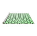 Sideview of Machine Washable Solid Emerald Green Modern Area Rugs, wshcon634emgrn