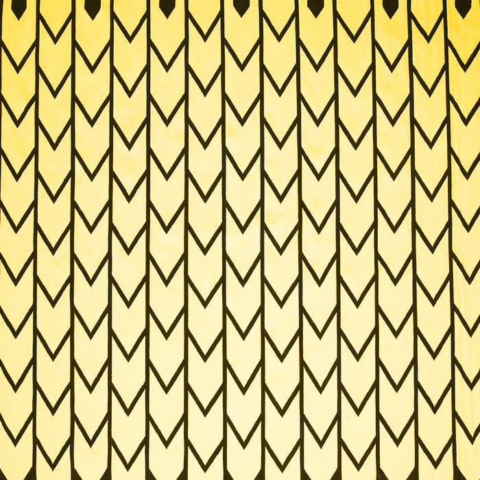 Square Solid Yellow Modern Rug, con634yw