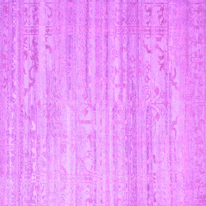 Square Machine Washable Abstract Purple Contemporary Area Rugs, wshcon635pur