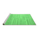 Sideview of Machine Washable Abstract Emerald Green Contemporary Area Rugs, wshcon635emgrn