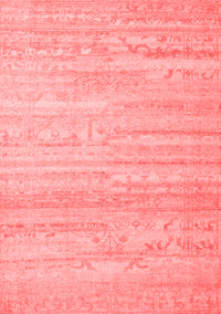 Abstract Red Contemporary Rug, con635red