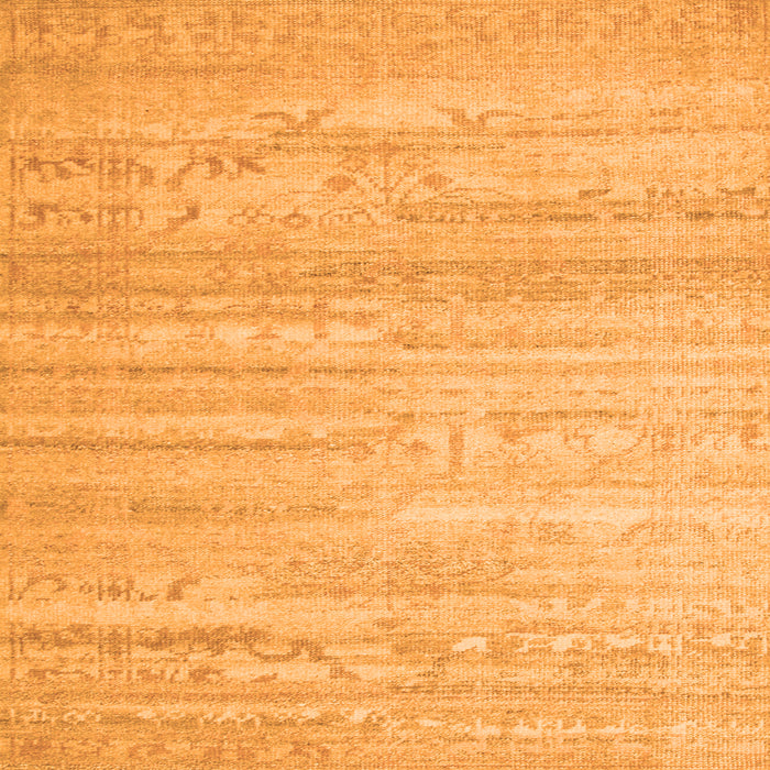 Serging Thickness of Abstract Orange Contemporary Rug, con635org