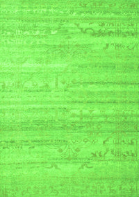 Abstract Green Contemporary Rug, con635grn