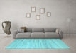 Machine Washable Abstract Light Blue Contemporary Rug in a Living Room, wshcon635lblu