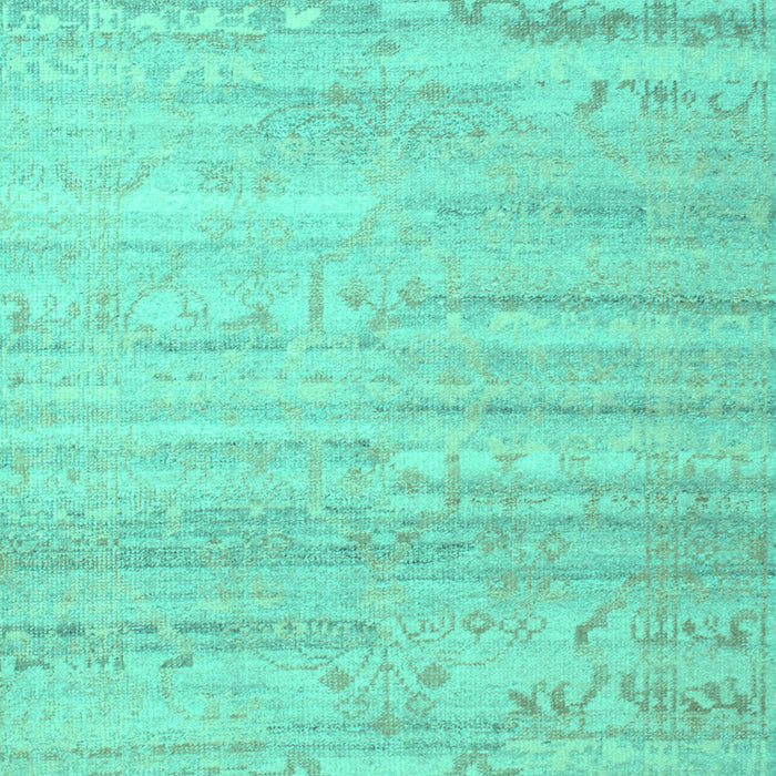 Machine Washable Abstract Turquoise Contemporary Area Rugs, wshcon635turq